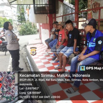 Kasat Binmas Sambangi Pangkalan Ojek, Himbau dan Berikan Edukasi Kamtibmas