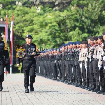 Kapolda Maluku Pimpin Upacara Peringatan HUT ke-78 Brimob Polri