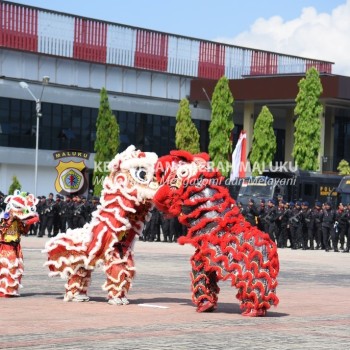 Tampilkan Beragam Budaya di HUT Brimob, Kapolda Maluku Mendapat Apresiasi