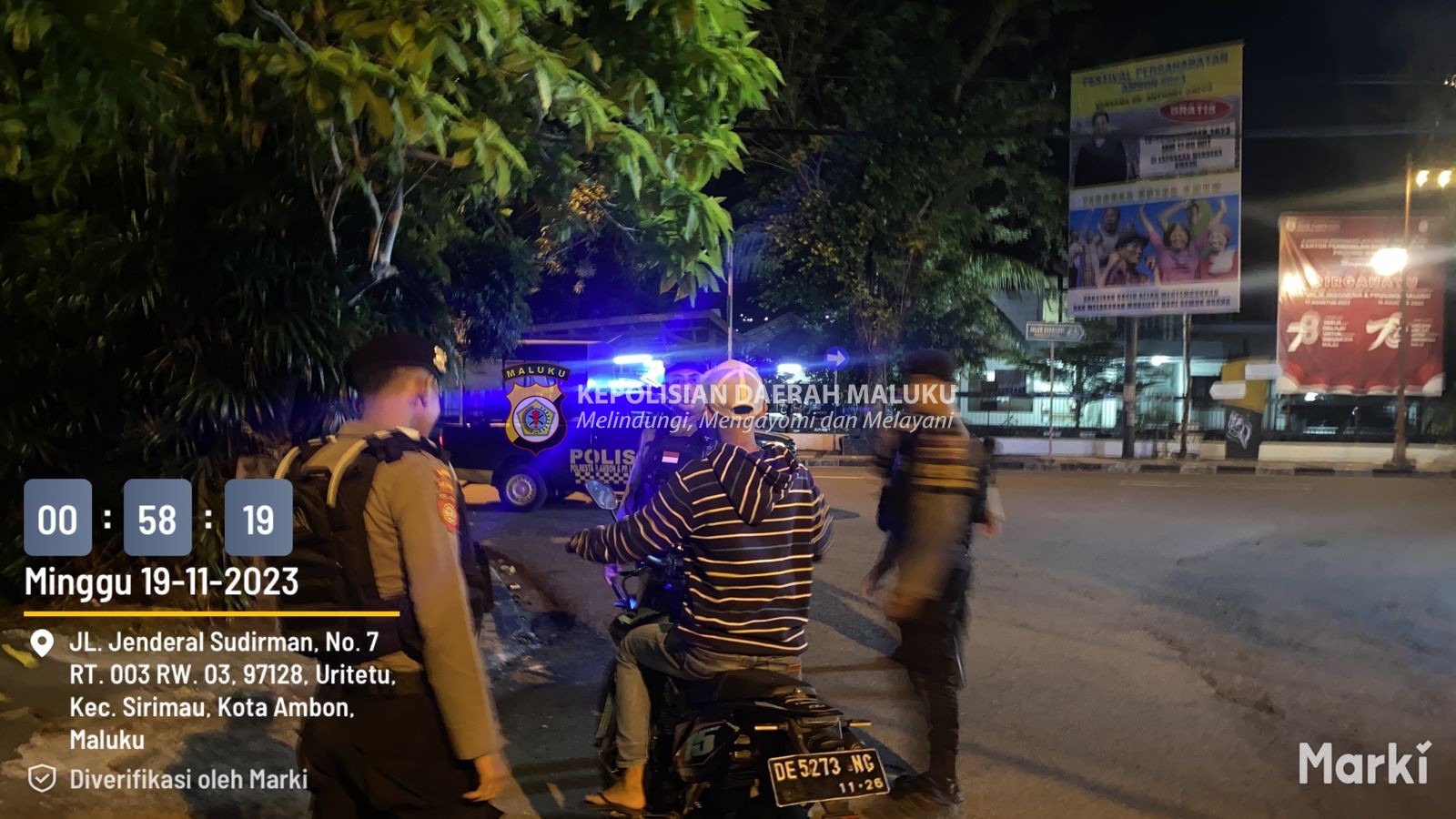 Pelaksanaan Patroli Malam Sat Samapta Sebagai Upaya cegah Aksi Balap Liar Maupun Gangguan Kamtibmas Lainnya