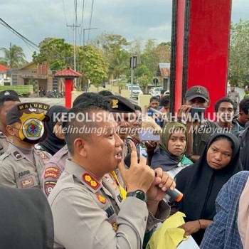 Kapolres Tual Himbau Masyarakat Jaga Kerukunan dan Kamtibmas Kondusif di Wilayah Kota Tual