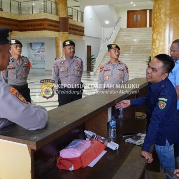 Satgas OMB Polda Maluku Patroli Kamtibmas di Sejumlah Objek Penting