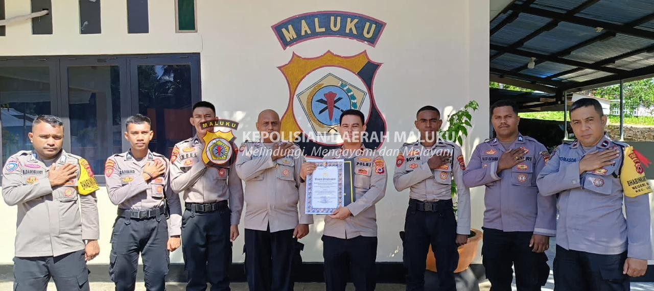 Polsek Leitimur selatan Dapat Penghargaan Dari Kapolri, Ikut perlombaan Siskamling tingkat Nasional