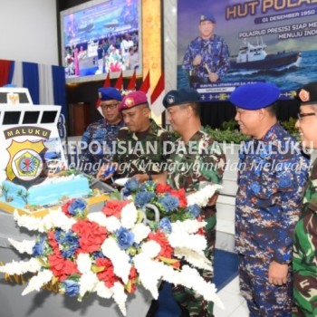 Syukuran HUT Polairud ke 73, Kapolda : Tingkatkan Pelayanan Masyarakat di Perairan Maluku