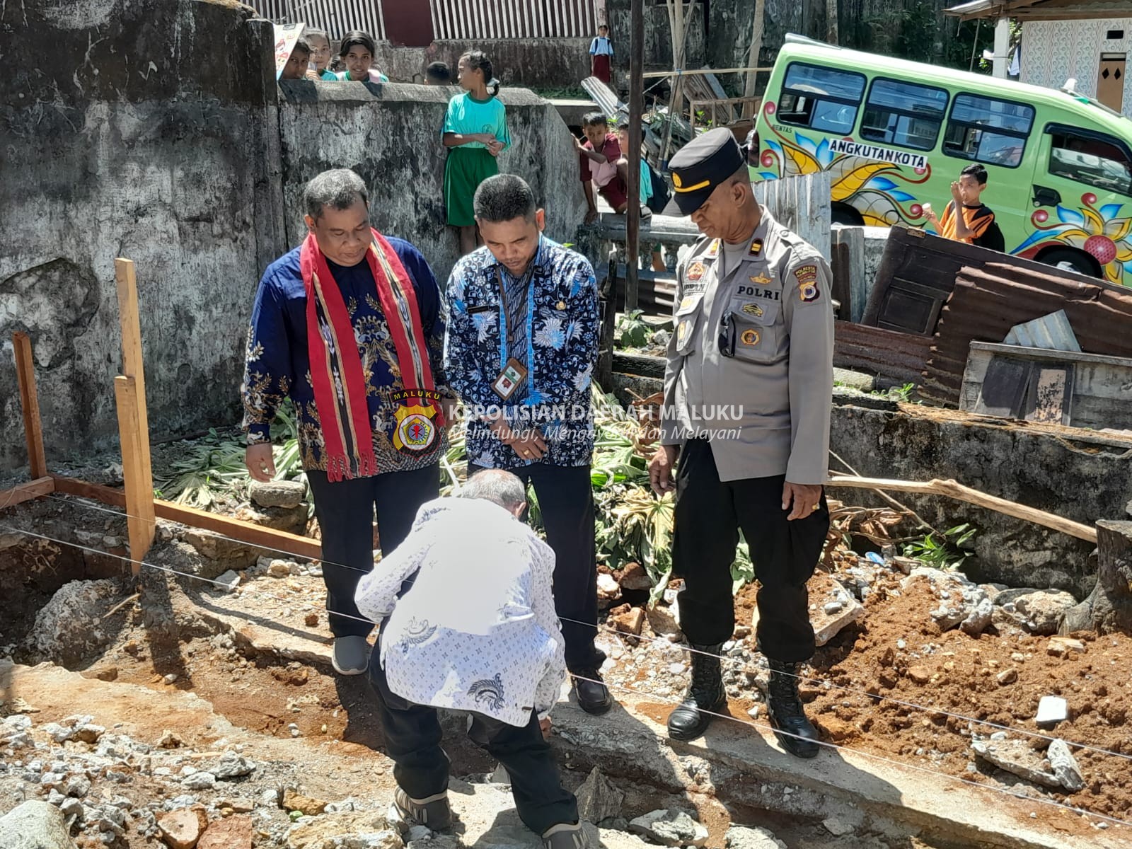 Gedung Gereja Isa Almasih Pringgading Mulai Dibangun, Ini Pesan Kapolsek Nusaniwe