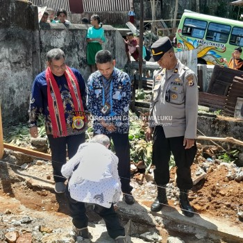 Gedung Gereja Isa Almasih Pringgading Mulai Dibangun, Ini Pesan Kapolsek Nusaniwe