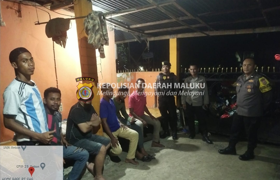 Patroli Cipta Kondisi, Satgas Preventif Ops Mantap Brata Polsek Sirimau Sekaligus Himbauan Kamtibmas