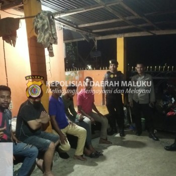 Patroli Cipta Kondisi, Satgas Preventif Ops Mantap Brata Polsek Sirimau Sekaligus Himbauan Kamtibmas