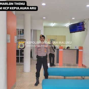 Menjaga Objek Vital Tetap Aman, Unit Pam Obvit Sat Samapta Polres Kepulauan Aru Melaksanakan Pengamanan.