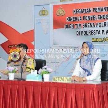 Tim Srena Mabes Polri Evaluasi Kinerja Terhadap Pelayanan Publik Polresta Ambon