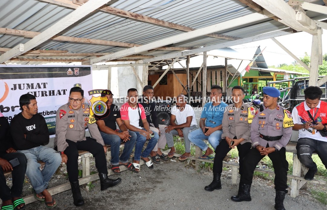 Jumat Curhat Kapolres SBB Bersama Masyarakat Tukang Ojek Dalam Rangka Cooling System