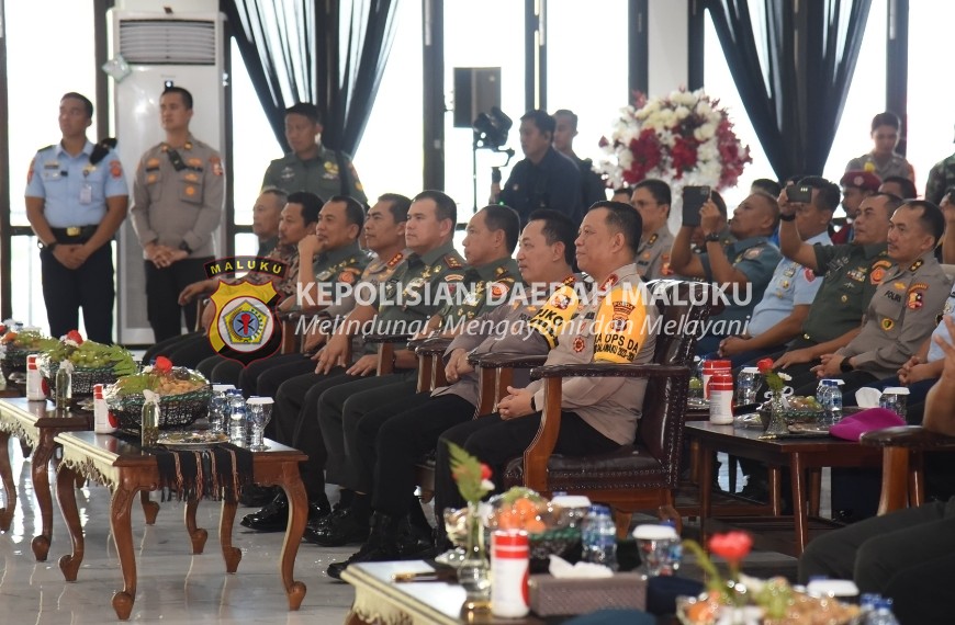 Kepada Kapolri dan Panglima, Kapolda Sampaikan TNI - Polri di Maluku Siap Amankan Pemilu