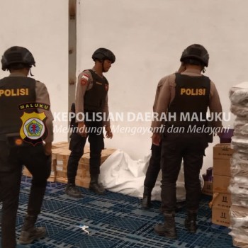 Personel Polres MBD Secara Intensif Lakukan Pengawasan Dokumen Pemilu di Gudang Logistik, Pastikan Tersimpan Baik dan Aman