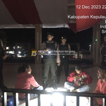 Patroli Malam Sat Samapta Polres Kepulauan Aru, Upaya Cegah Kejahatan Di Malam Hari.