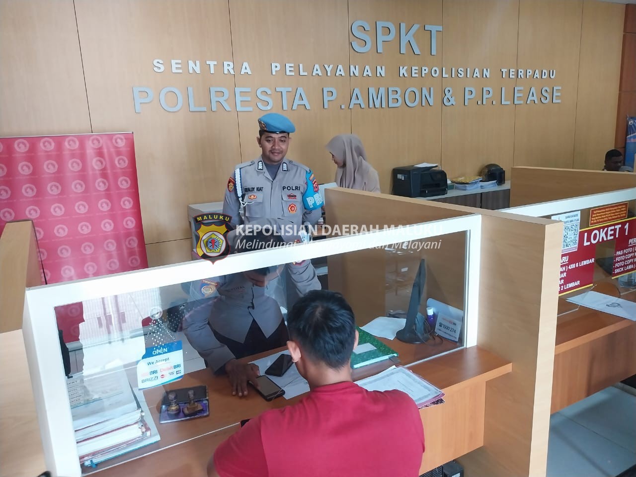 Pengecekan Pelayanan Publik Oleh Piket Propam Polresta Ambon