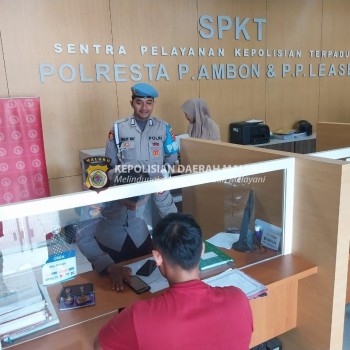 Pengecekan Pelayanan Publik Oleh Piket Propam Polresta Ambon