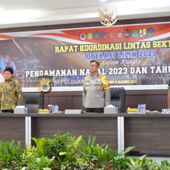 Polda Maluku Gelar Rakor Lintas Sektoral Operasi Lilin Pengamanan Natal dan Tahun Baru 2024