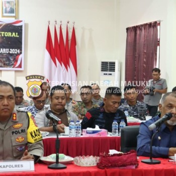 Ops Lilin 2023, Bupati SBT Hadiri Rakor Linsek di Polres SBT