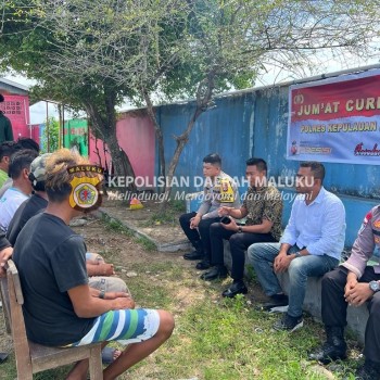 Jumat Curhat Polres Kepulauan Aru Bersama Masyarakat Kota Dobo