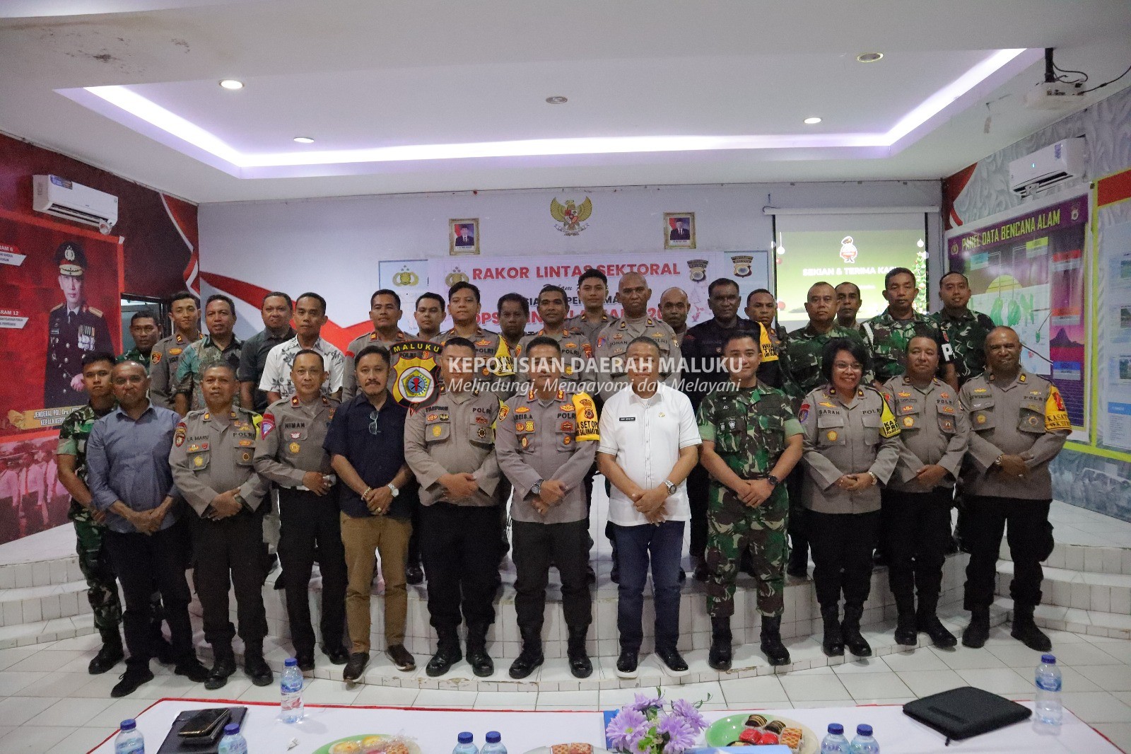 Polresta Ambon Lakukan Rapat Koordinasi Lintas Sektoral