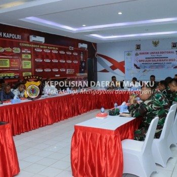 Polresta Ambon Gelar Rakor Lintas Sektoral Jelang Pengamanan Natal Dan Tahun Baru 2024