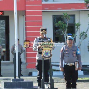 Polres Pulau Buru Gelar Upacara Hari Kesadaran