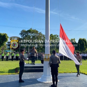 Polres Seram Bagian Barat menggelar Upacara Hari Kesadaran Nasional