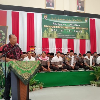 Siswa Bintara Polri di SPN Polda Maluku Khatam Alquran