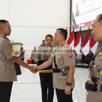 Pimpin Yudisium Siswa Diktuba Polri, Ini Pesan Kapolda Maluku