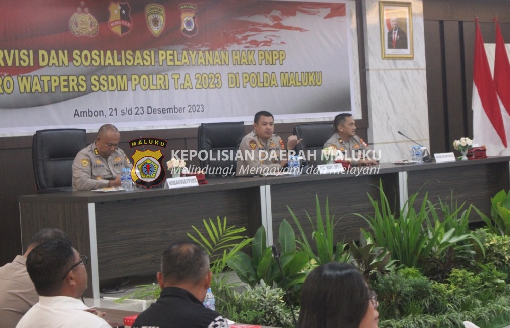 Tim Supervisi dari SSDM Polri Kunjungi Polda Maluku