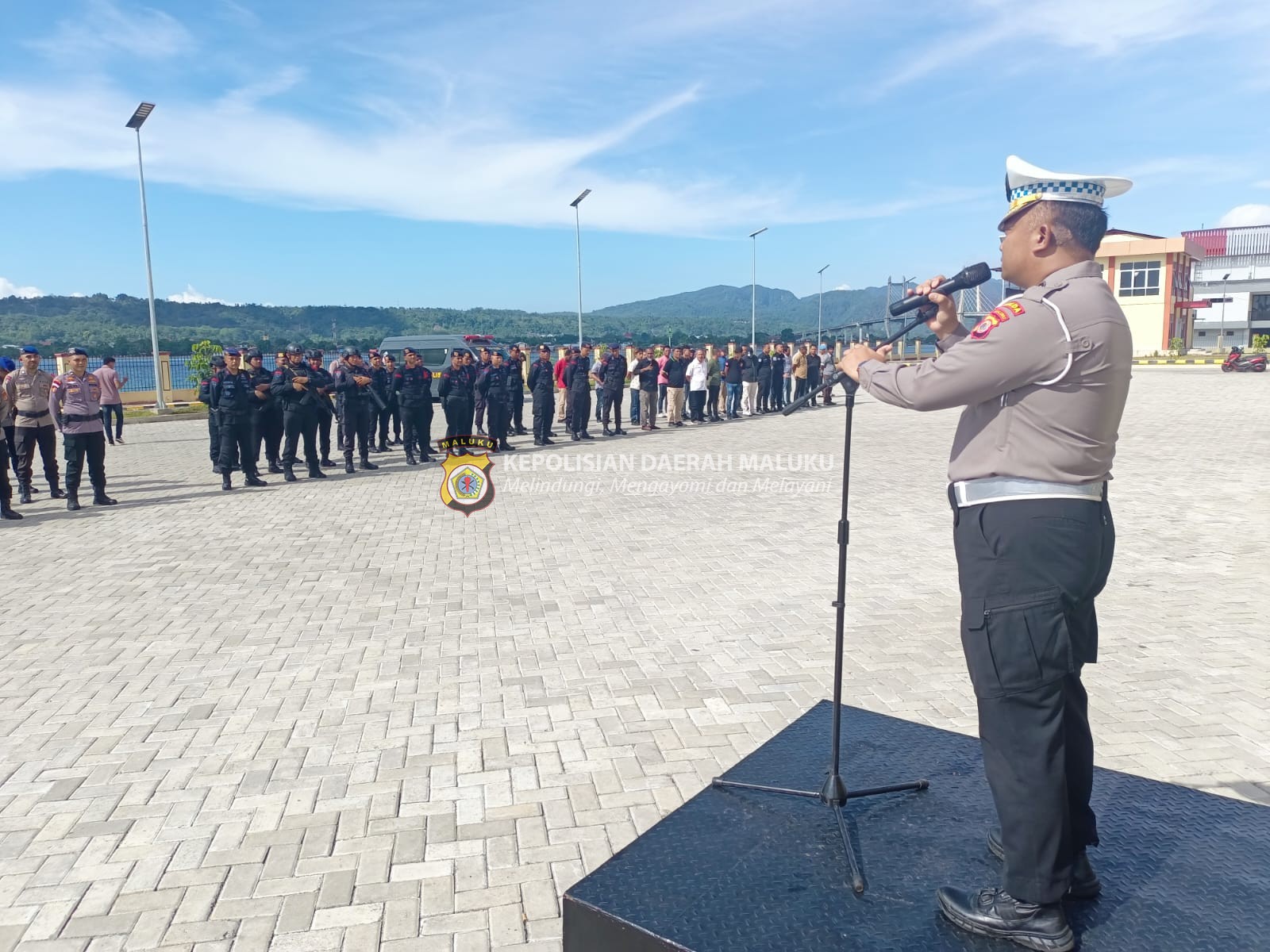 Polda Maluku Gelar Apel Kesiapan Pengamanan Ibadah Malam Natal