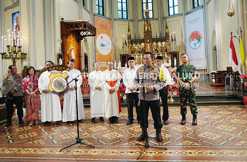 Tinjau Gereja Katedral dan GRII, Kapolri Bicara Keberagaman Hingga Jaga Persatuan-Kesatuan Indonesia