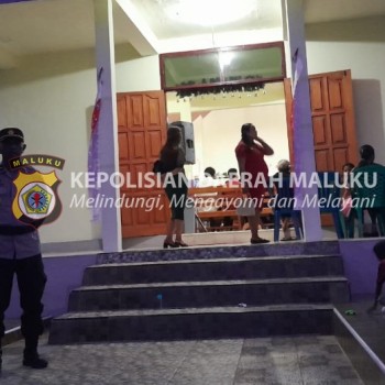 Personel Polres MBD Gelar Pengamanan Ibadah, Pastikan Operasi Lilin Salawaku 2023 Berjalan Dengan Baik dan Aman