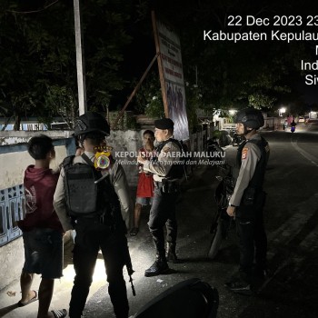 Patroli Malam Cegah Kamtibmas Sat Samapta Jaga Kamtibmas Malam Hari.