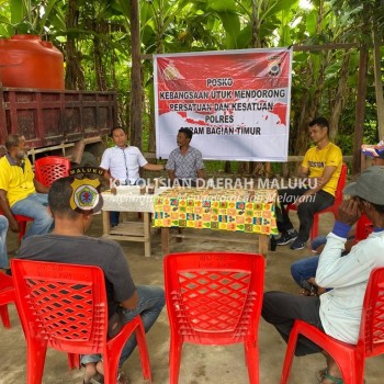 Bakudapa Bacarita Damai, Kasat Intelkam Gandeng Tokoh Masyarakat Himbau Jaga Kamtibmas