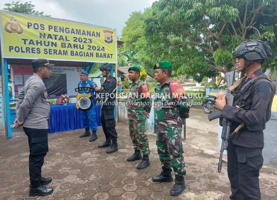 Personil Pos Pam Buano Tegakkan Pengamanan Ops Lilin Salawaku 2023 di Pulau Buano