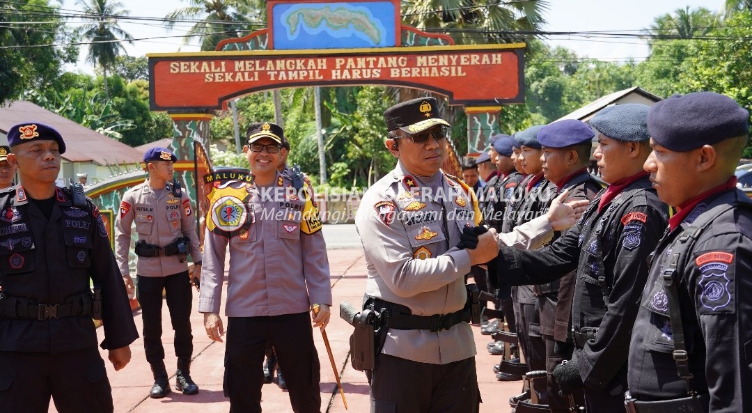 Wakapolda Maluku Kunjungi Batalyon B Satbrimob Polda Maluku