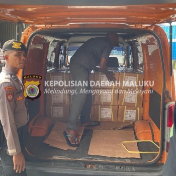 Polda Maluku Kawal Surat Suara ke SBB dan Malteng