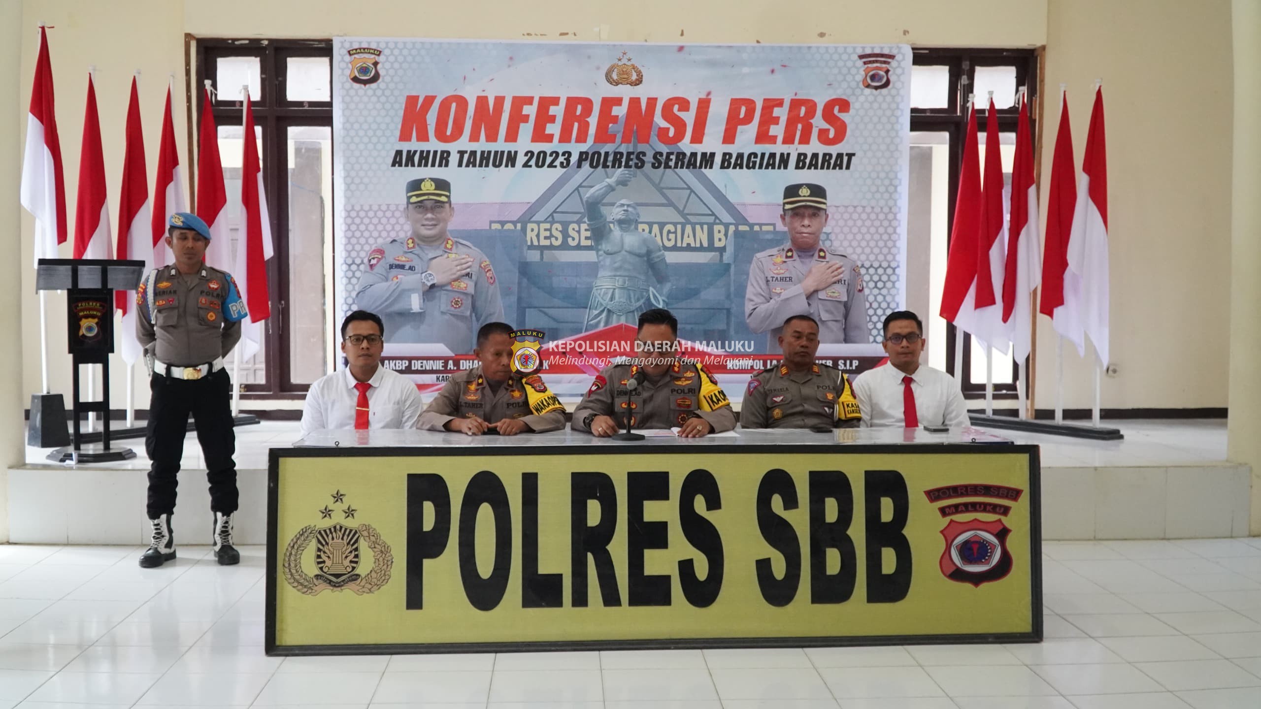 Konferensi Pers Akhir Tahun 2023 Polres SBB: Situasi Kamtibmas Polres SBB, Aman Terkendali