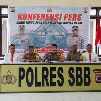 Konferensi Pers Akhir Tahun 2023 Polres SBB: Situasi Kamtibmas Polres SBB, Aman Terkendali