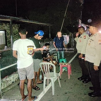 Patroli Cipta Kondisi Polsek Salahutu, Antisipasi Gangguan Kamtibmas Menjelang Pergantian Tahun 2024