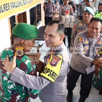 Kapolres MBD Mengecek Kesiapan Pos Pam dan Yan Operasi Lilin Salawaku 2023 Jelang Malam Pergantian Tahun Baru 2024