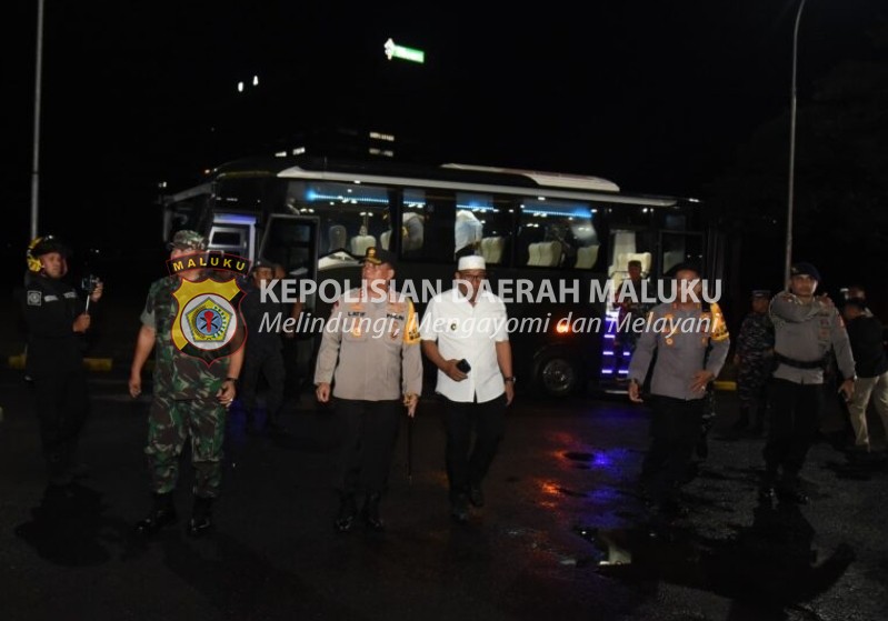 Pantau Malam Ganti Tahun, Kapolda dan Forkopimda Maluku Gelar Patroli Bersama