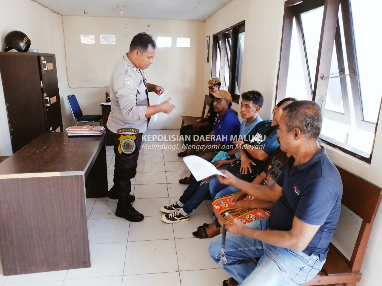 Bhabinkamtibmas Negeri PORTO Melakukan Giat Problem Solving permasalahan warga binaannya