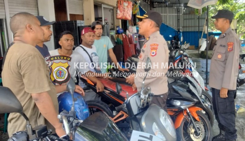 Kunjungi Showroom Sepeda Motor di Ambon, Polda Maluku Ajak Warga Jaga Kamtibmas