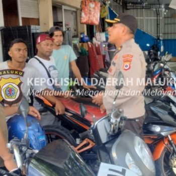 Kunjungi Showroom Sepeda Motor di Ambon, Polda Maluku Ajak Warga Jaga Kamtibmas