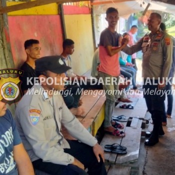 Temui Warga Karpan, Polda Maluku Sosialisasi Kamtibmas