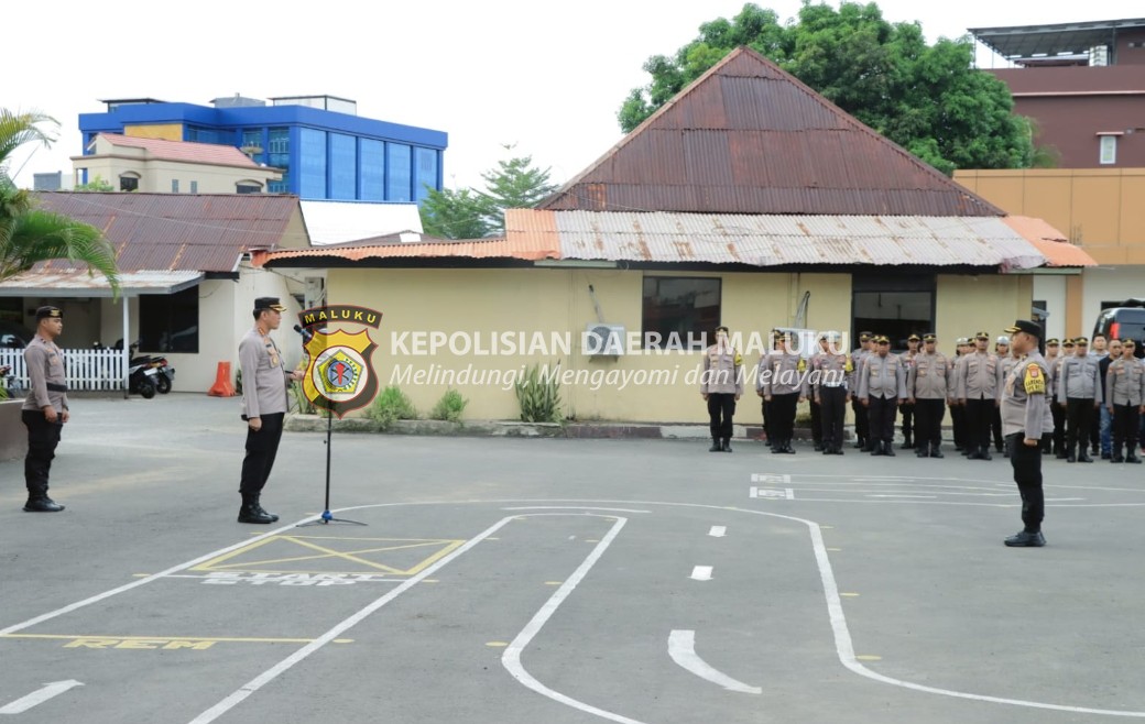 Ratusan Personil Polresta Ambon Amankan Kunjungan Capres Anies Baswedan