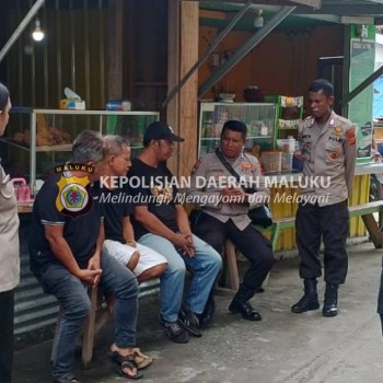 Temui Tokoh Masyarakat dan Tukang Ojek Jelang Pemilu, Polda Maluku Sosialisasi Kamtibmas