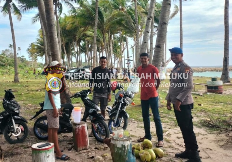 Satuan Polairud Sambang Kamtibmas Perairan, Ingatkan Warga Pelihara Situasi Kamtibmas di Lokasi Wisata